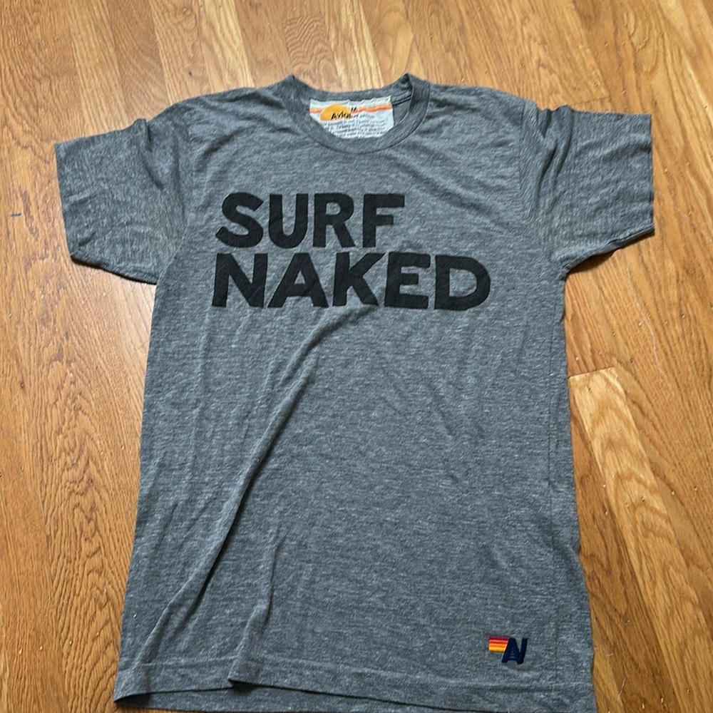 Aviator Nation Surf Naked T Shirt Grey